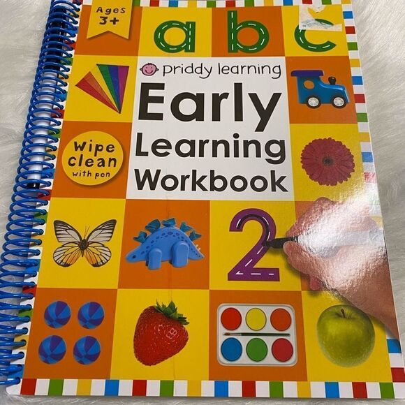 Priddy Learning Early Learning Wipe Clean Workbook with pen included for Ages 3+ - Picture 1 of 7